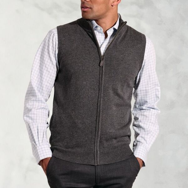 Brook Taverner Lincoln Knitted Zip Gilet 4372 Lincoln Knitted Zip Gilet Thumbnail
