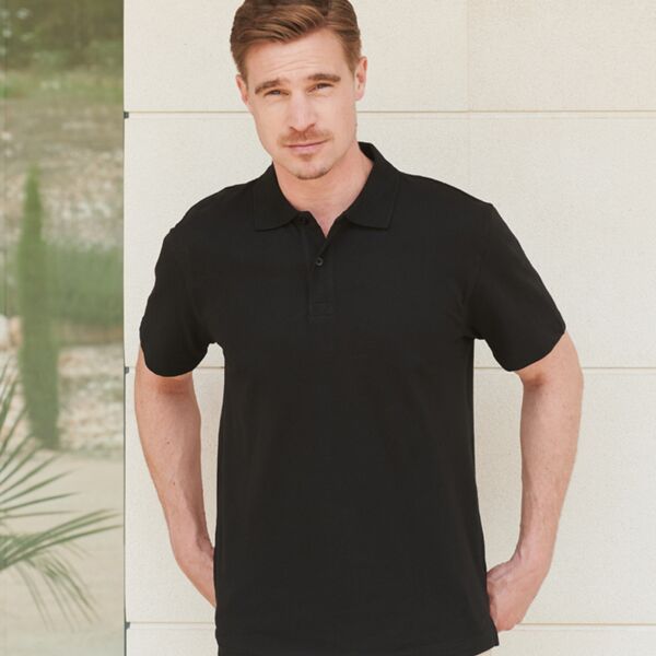 Henbury Henbury Unisex Stretch Cotton Piqué Polo Shirt H305 Henbury Unisex Stretch Cotton Piqué Polo Shirt Thumbnail