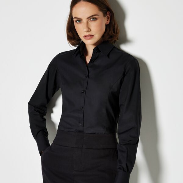 Kustom Kit Kustom Kit Ladies Long Sleeve Tailored Business Shirt K743F Kustom Kit Ladies Long Sleeve Tailored Business Shirt Thumbnail