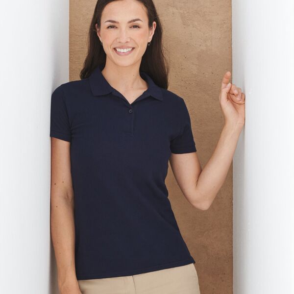Henbury Women's micro-fine piqué polo shirt HB102 Women's micro-fine piqué polo shirt Thumbnail