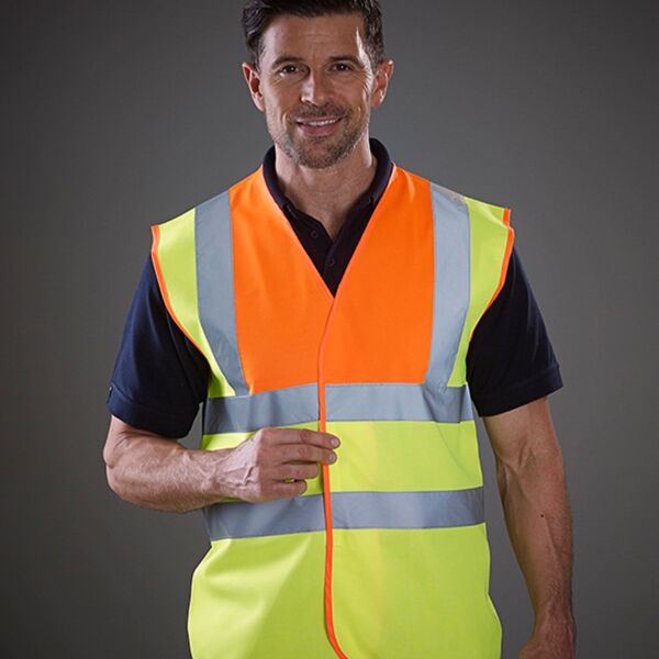 Yoko Yoko Hi-Vis Two Band and Braces Waistcoat YK102 Yoko Hi-Vis Two Band and Braces Waistcoat Thumbnail