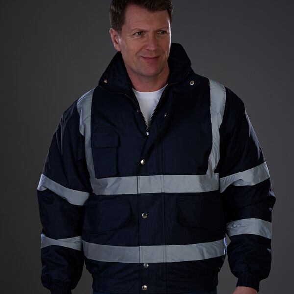 Yoko Yoko Hi-Vis Classic Bomber Jacket YK200 Yoko Hi-Vis Classic Bomber Jacket Thumbnail