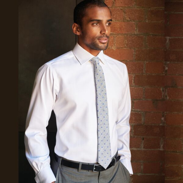 Brook Taverner Brook Taverner Andora Long Sleeve Herringbone Shirt BK100 Brook Taverner Andora Long Sleeve Herringbone Shirt Thumbnail