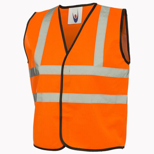 Uneek Childrens Hi Vis Waist Coat UC806 Childrens Hi Vis Waist Coat Thumbnail