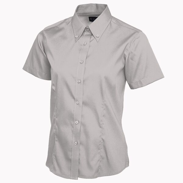 Ladies Pinpoint Oxford Half Sleeve Shirt Thumbnail