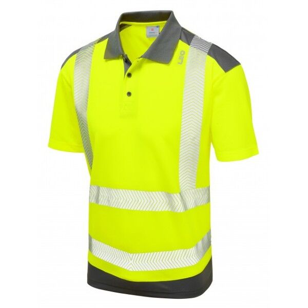 ECOVIZ- PEPPERCOMBE Coolviz Plus Polo Shirt P14-Y/GY-LEO ECOVIZ- PEPPERCOMBE Coolviz Plus Polo Shirt Thumbnail