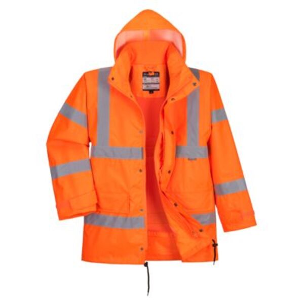 Hi-Vis Breathable Interactive Rain Traffic Jacket Thumbnail