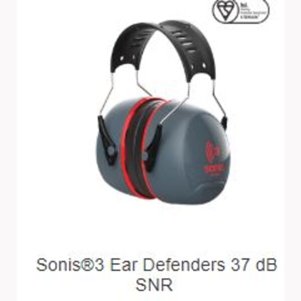 Sonis3 ear defenders 37db SNR Thumbnail